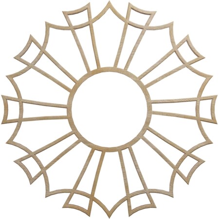 Ekena Millwork Augustus Wood Fretwork Pierced Ceiling Medallion, Birch, 20"OD x 7"ID x 1/4"T CMWP20X20X0250AUBI